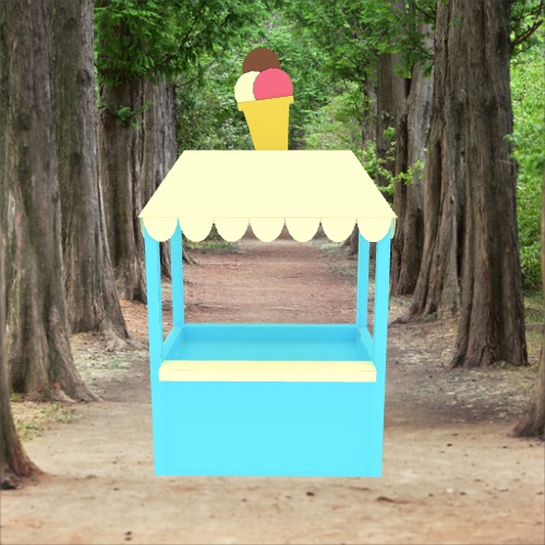 web AR XR+ Ice cream stand